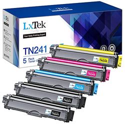 LxTek Purify TN241 TN245 Remplacement pour Brother TN-245 TN-241 TN-241BK Compatible Toner pour Brother DCP-9020CDW MFC-9330CDW MFC-9340CDW DCP-9015CDW HL-3140CW (Noir Cyan Magenta Jaune, 5-Pack)