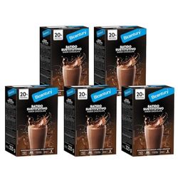 Bicentury Batido sustitutivo con Proteína sabor Chocolate, Caja de 5 unidades