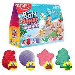 Zimpli Kids- Regalo de cumpleaños para niños Animali Bombas, Color Juguete de baño, Fizzer da Bagno Biologiche (6753)