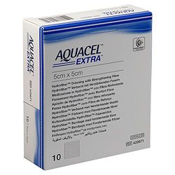 ConvaTec 3673282 AQUACEL extra hydrofiber wondverband 5 x 5 cm (verpakking van 10)