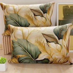 PETTI Artigiani Italiani - Par de Fundas de Almohada 50x30 cm, Pareja de Funda de Cojín Motivo Floral, 100% Microfibra Hipoalergénica, Paquete de 2, Made in Italy