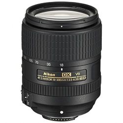 Nikon Obiettivo Nikkor AF-S DX 18-300 mm f/3.5-6.3G ED VR, Nero [Versione EU]