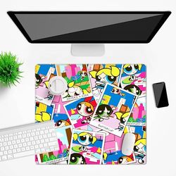 Ert Group Alfombrilla de escritorio original y oficial de The Powerpuff Girls 019 Multicoloured, antideslizante, 50 x 45 cm