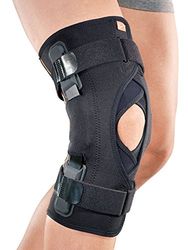 Ro+ten-Orthoservice MG1115 Ginocchiera tubolare Airx con aste articolate e stabilizzatore rotuleo, Nero