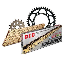 Kettingset DID staal 520ZVM-X / 110 eindeloos voor Aprilia RS 125 cc bouwjaar 2006-2013