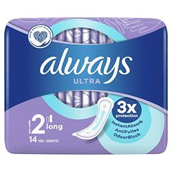 Always - Ultra Long Serviettes Hygiéniques, Taille 2 - 14 Pièces