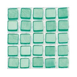 Glorex - Mosaico in plastica, 15 x 5,6 x 0,3 cm, Colore: Turchese