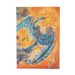 Paperblanks Flexi 2025 12-Month Calendar Softcover, Sky Bird, Midi, Horizontal, Elastic Band Closure