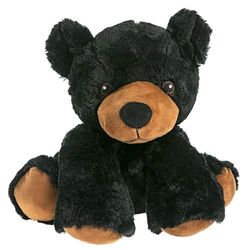 Pelucho - Peluche Borsa dell'acqua calda Orso nero - Made in France - Lavanda e grano - Calore - Benessere - Dolcezza - Borsa dell'acqua calda secca - Borsa dell'acqua calda per bambini - Borsa