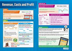 Inkomster, kostnader och vinst | affärsaffischer | glansigt papper som mäter 850 mm x 594 mm (A1) | Affischer i företagsklass | Pedagogiska diagram av Daydream Education