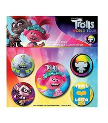 Terminal 9 Trolls World Tour (Powered By Rainbow) Badge Pack