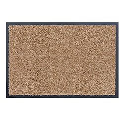 Capacho apanhador de sujidade, felpudo para interior, lavável a 30° C, felpudo antiderrapante, sapato para corredor, cozinha, areia 60 x 90 cm