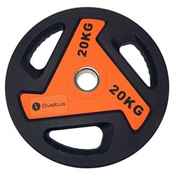 Sveltus 3813 harde schijf voor stang, uniseks, volwassenen, oranje/zwart, 20 kg