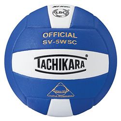 Tachikara sv5wsc Sensi Tec® Composite alto desempenho de voleibol, cor branco/real, tamanho oficial