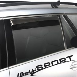ClimAir Wind Deflectors Master Black Rear Compatible with BMW 7 Series E65 Saloon 2001-2008