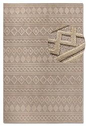 Villeroy & Boch matta med kort lugg – modern vardagsrumsmatta, hög låg effekt, modernt mönster för vardagsrum, sovrum, matsal – naturgrå beige, 160 x 230 cm