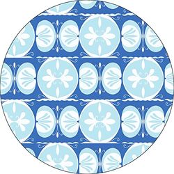 Bonateks, Ronde digitaal bedrukte muismat, antislip onderkant, voor kantoor en thuis, diameter: 22 cm