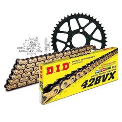 Kettingset DID staal 428VX / 118 clipslot voor Honda CRF FB 125 cc Bj. 2017-2020