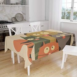 Bonamaison Kitchen Decoration, Tablecloth, 140cm x 160cm - Designed and Manufactured in Turkey