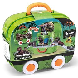 Juinsa Koffer garage dinosaurus met accessoires, doos 24 x 10 x 20