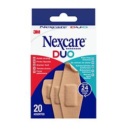 Nexcare DUO Pleisters, gesorteerd, 20/Pack