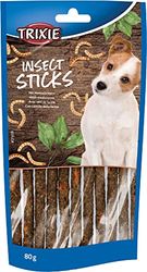 TRIXIE Leckerli 31659 - Bastoncini per snack con vermi di farina, 80 g, senza glutine per cani, senza cereali e zucchero, gustoso ricompensa per allenamento e casa
