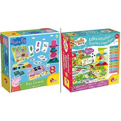Lisciani - Peppa Pig - Colección de Juegos educativos para niños a Partir de 2 años & Carotina Baby Colección de 10 Juegos educativos