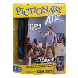 Pictionary Air tekenspel; spel voor het hele gezin met lichtgevende pen en kaarten met aanwijzingen en koppelingen naar smart apparaten, voor kinderen (en volwassenen) van 8 jaar en ouder