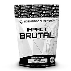 Scientiffic Nutrition - Brutal Impact, Ganador de Peso y Masa Muscular, Mass Gainer con Carbohidratos, Proteina de Suero y Aminoácidos como la Creatina - 3Kg, Sabor Frutas del Bosque.
