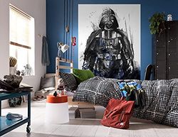 Komar Fototapeta z włókniny Star Wars - Star Wars Watercolor Vader - Wymiary: 200 x 280 cm (szerokość x wysokość) - Darth, tata, pokój młodzieżowy, pokój dziecięcy, tapeta - IADX4-017