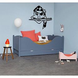 Tatoutex Stickers Pirate et Poignard - Rose, L 115cm x H 115cm