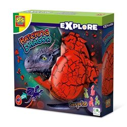SES Creative 25120 Slippende Draak - Magisch verrassingsspeelgoed voor kinderen vanaf 5 jaar