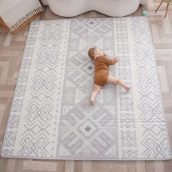 Baby Speelmat 150x180x1cm XXL Baby Gym Play Mat - Speelkleed Baby - Baby Foam Mat - Omkeerbare Opvouwbare Schuimrubberen Vloermat - Baby Speeltapijt - Geboortecadeau - Kruipmat Baby - Tummy Time