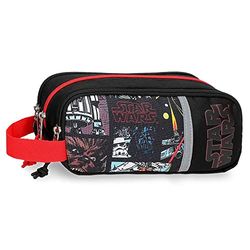 Star Wars Galactic Team Zwart, drievoudig, 22 x 10 x 9 cm, polyester, zwart, Zwart, 22 cm x 10 cm x 9 cm, Drievoudig etui