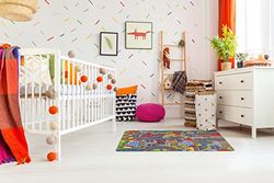 Misento 293301 - Tapete infantil, 95 x 133 cm, design da cidade