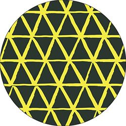 Bonateks, Ronde digitaal bedrukte muismat, antislip onderkant, voor kantoor en thuis, diameter: 22 cm