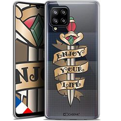 Caseink fodral för Samsung Galaxy A42 5G (6.6) [Gel HD-mönster tryckt i Frankrike Tatoo Lover kollektion design Enjoy Life - mjuk - ultratunn]