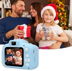 Cámara para niños Selfie con Pantalla de 2,0 Pulgadas, Tarjeta de 32 G, 1080P HD, 20 MP, para niños y niñas de 3 a 12 años de Edad, Juguete (Azul 1)