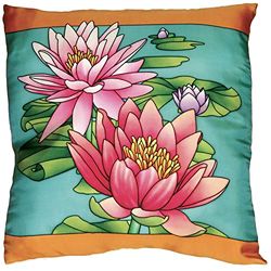 H DUPONT COJÍN 100% SEDA ENCHUFE NEGRO 40 X 40 CM FLORA