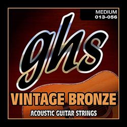 GHS™ Strings »VINTAGE BRONZE™ - VN-M - ACOUSTIC GUITAR« Corde per Chitarra Acustica - 85/15 Bronze - Medium: 013-056