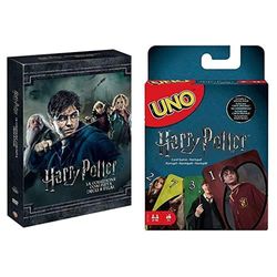 Harry Potter Collection (Standard Edition) (8 Dvd) + Mattel Games - UNO Versione Harry Potter, Gioco di Carte, FNC42