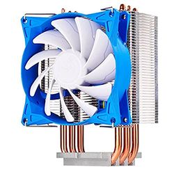 SilverStone SST-AR08-V2 - Argon Ventilateur de processeur 3 Caloducs en contact direct, 92mm PWM, Intel/AMD, AM4 prêt