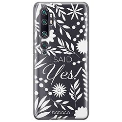 ERT GROUP etui na telefon Xiaomi MI NOTE 10 / MI NOTE 10 PRO, case oryginalny i oficjalnie licencjonowany przez Babaco, wzór I said Yes! 002, plecki z TPU częściowo przeźroczyste