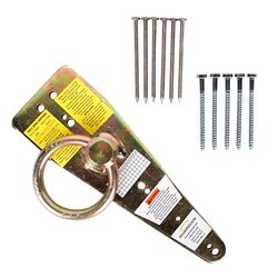 Guardian Fall Protection 00484 - Ancoraggio ad anello in acciaio zincato, 1 kg, con protezione anticaduta