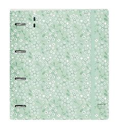 SAFTA - Classeur avec 4 anneaux de 35 mm, avec recharge, avec 100 feuilles A4, idéal pour les enfants de différents âges, confortable et polyvalent, qualité et résistance, 27 x 4 x 32 cm, vert clair