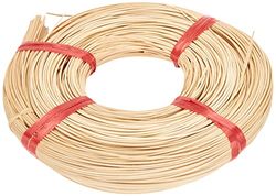 Rayher Rolo de vime natural, 1A Nr.3, 500 g (aprox. 280 m), 2 mm Ø, para tecer artesanato, 6503100