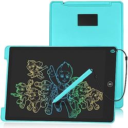 HOMESTEC Kids Traveling Toys Gifts - 2 3 4 5 Years Old Boy & Girl LCD Reusable Drawing Board, 12 Inch, Portable, Mess Free, Anti Lost Stylus, Airplanes Activity, Writing, Doodle