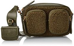 Pinko Women's Mini Power Camera Shaped Case Bag, U86q_Green Aloe-Antique Gold, 16x6x14