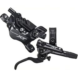 SHIMANO Deore XT BR-M8120/BL-M8100 XT - Palanca de freno de 4 ollas y pinza de montaje en poste, delantera derecha, M8120JLRXNA170