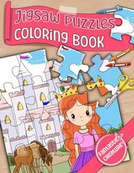 Jigsaw Puzzles Coloring Book: Fantastic creature edition